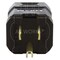 Ac Works Straight Blade Plug, 5-15P, 15 A, 125V AC, 2 Pole, Screw Terminals, Grounded ASQ515P-BK - alternate 5
